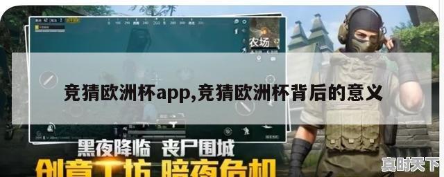 竞猜欧洲杯app,竞猜欧洲杯背后的意义