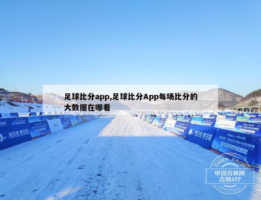 足球比分app,足球比分App每场比分的大数据在哪看