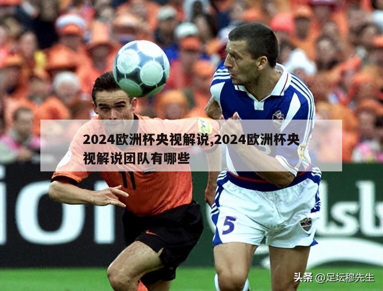 2024欧洲杯央视解说,2024欧洲杯央视解说团队有哪些