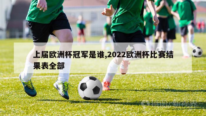 上届欧洲杯冠军是谁,2022欧洲杯比赛结果表全部